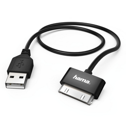 Hama MFI USB 2.0 kabel pro Apple, 30pinový, 1 m, èerný