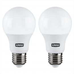 Xavax LED žárovka, E27, 806 lm (nahrazuje 60 W), teplá bílá, 2 ks v krabièce (cena za balení)