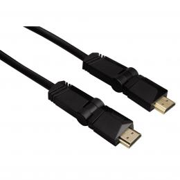 Hama HDMI kabel vidlice-vidlice, otoèné vidlice (2 osy), pozlacený, 3 , 3 m