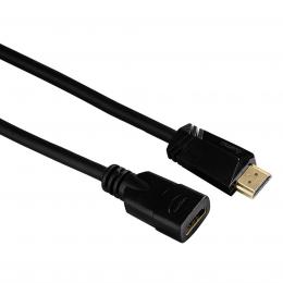 Hama HDMI prodlužovací kabel vidlice-zásuvka, pozlacený, 3 , 3 m