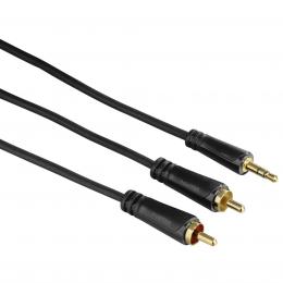 Hama audio kabel jack - 2 cinch, pozlacený, 3 , 10 m