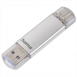 Hama Flash Pen Laeta, USB-C/USB-A 3.1, 32 GB, 40 MB/s, stbrn