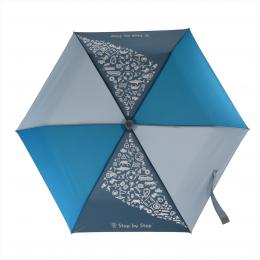 Dìtský skládací deštník s magickým efektem, modrý