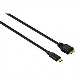 Hama kabel USB-C 3.1 C vidlice - USB 3.1 micro B vidlice, 0,75 m
