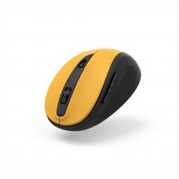 Hama bezdrátová optická myš MW-400 V2, ergonomická, žlutá/èerná