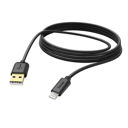 Hama MFI USB nabнjecн/ datovэ kabel pro Apple s Lightning konektorem, 3 m, иernэ