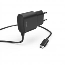Hama sнќovб nabнjeиka s kabelem, USB typ C (USB-C), 2,4 A, blistr - zvмtљit obrбzek