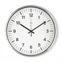 Hama Shiny, nástìnné hodiny øízené rádiovým signálem, prùmìr 35 cm, kartáèovaný hliník