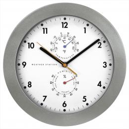 Hama nástìnné hodiny, øízené rádiovým signálem, analogový teplomìr/vlhkomìr, 30 cm
