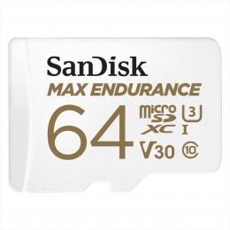SanDisk MAX ENDURANCE microSDXC Card s adaptérem 64GB