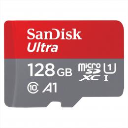 SanDisk Ultra microSDXC 128GB 120MB/s  A1 Class 10 UHS-I, s adaptérem