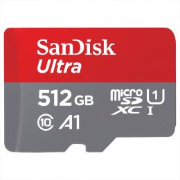 SanDisk Ultra microSDXC 512GB 120MB/s  A1 Class 10 UHS-I, s adaptérem