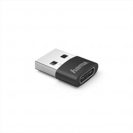 Hama redukce USB-A na USB-C zásuvku, kompaktní, 3 ks