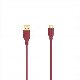 Hama USB-C 2.0 kabel typ A-C 0,75 m, Flexi-Slim, иervenэ