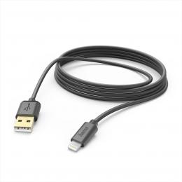 Hama MFi USB kabel pro Apple, USB-A Lightning 3 m, èerný - zvìtšit obrázek