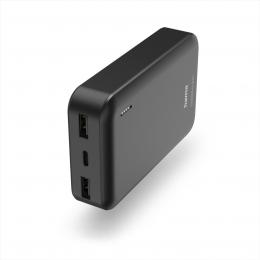 Hama Pocket 10, powerbanka 10000 mAh, 2,1 A, vstup  2x USB-A