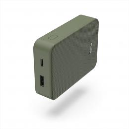 Hama Colour 10, powerbanka 10000 mAh, 3 A, vstup  USB-C, USB-A, zelen