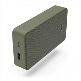 Hama Colour 20, powerbanka 20000 mAh, 3 A, vstup  USB-C, USB-A, zelen