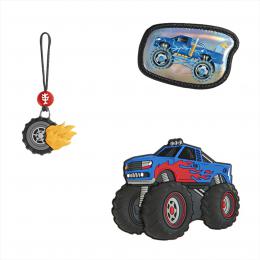 Doplkov sada obrzk MAGIC MAGS Monster Truck Rocky k aktovkm GRADE, SPACE, CLOUD, 2IN1 a KID
