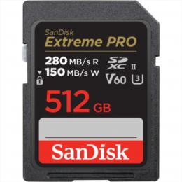 SanDisk Extreme PRO 512 GB V60 UHS-II SD cards, 280/150 MB/s,V60,C10,UHS-II - zvìtšit obrázek