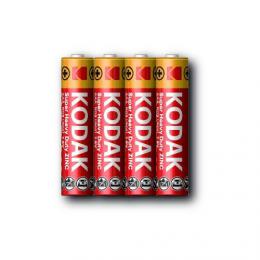 Kodak baterie Heavy Duty zinko-chloridov, AAA, 4 ks, flie
