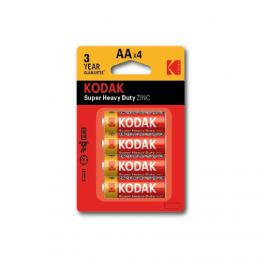 Kodak baterie Heavy Duty zinko-chloridov, AA, 4 ks, blistr