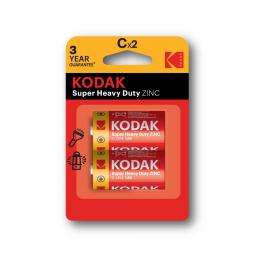 Kodak baterie Heavy Duty zinko-chloridov, C, 2 ks, blistr
