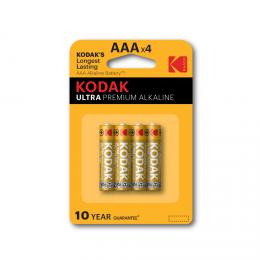 Kodak baterie ULTRA PREMIUM alkalick, AAA, 4 ks, blistr