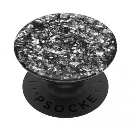 PopSockets PopGrip Gen.2, Foil Confetti Silver, kousky stbrn folie v pryskyici