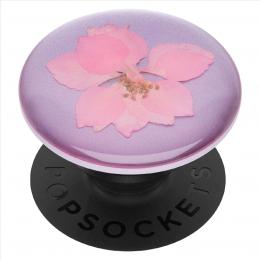 PopSockets PopGrip Gen.2, Pressed Flower Delphinium Pink, rùžový kvítek zalitý v pryskyøici - zvìtšit obrázek
