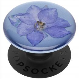 PopSockets PopGrip Gen.2, Pressed Flower Larkspur Purple, fialový kvítek zalitý v pryskyøici
