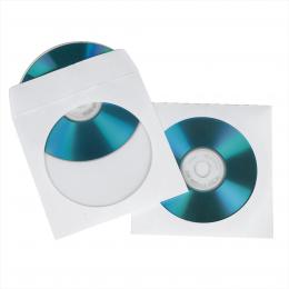 Hama ochranný obal pro CD/DVD, 100ks/bal, bílý, balení krabièka na zavìšení 