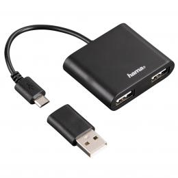 Hama USB 2.0 OTG Hub 1 2 pro smartphone/tablet/notebook/PC