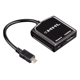 Hama MHL adaptйr (micro USB vidlice – HDMI zбsuvka), aktivnн