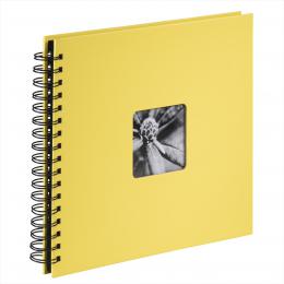 Hama album klasické spirálové FINE ART 28x24 cm, 50 stran, žlutá, èerné stránky