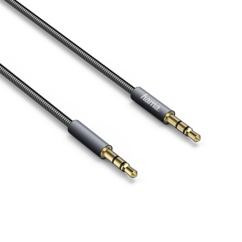 Hama audio kabel jack-jack Elite, kovový, 0,75 m